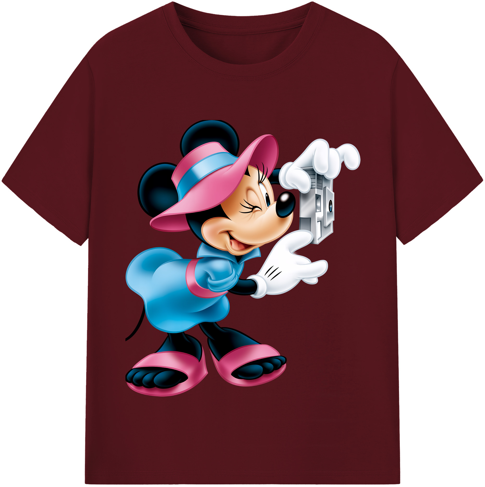 （画像用） ミッキーマウス Mickey Mouse 綿100％半袖Tシャツ（フロントプリント）